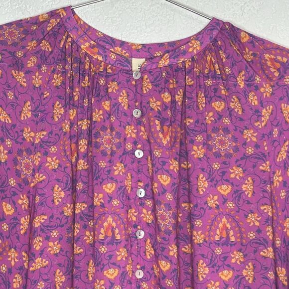 NWT SPELL & THE GYPSY
COLLECTIVE MADAME PEACOCK BLOUSE - BOYSENBERRY Size XS - Picture 4 of 14